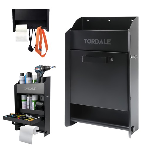 Enclosed trailer wall cabinet - enclosed,